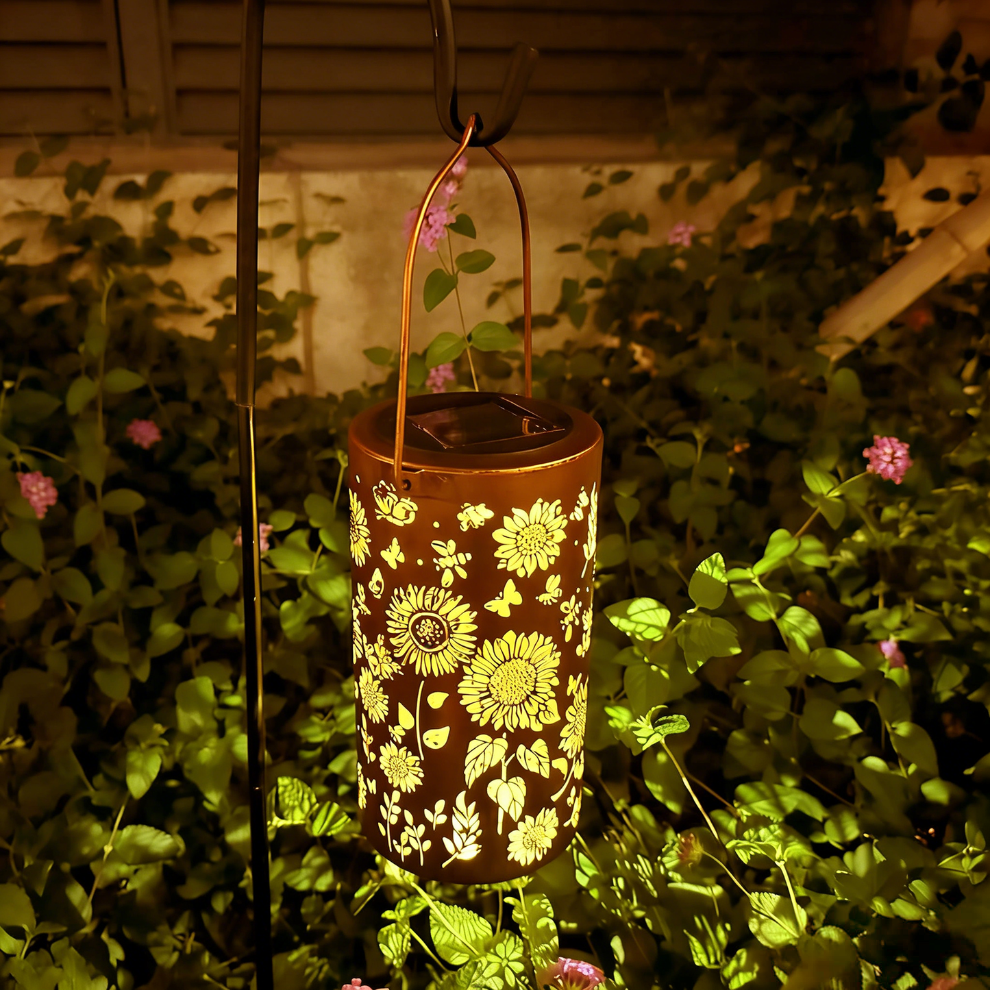 💐SPRING DAY SALE- 50% OFF🌻Colorful Sunflower Glow Solar Garden Lantern🌞