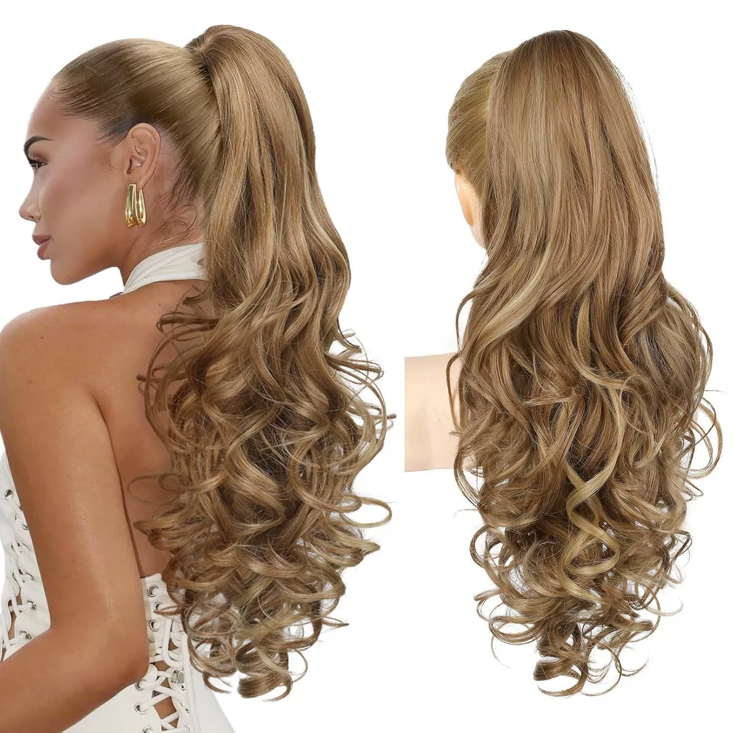 💜Limited time promotion 40%OFF💜Clip-on Wavy Ponytail Extension