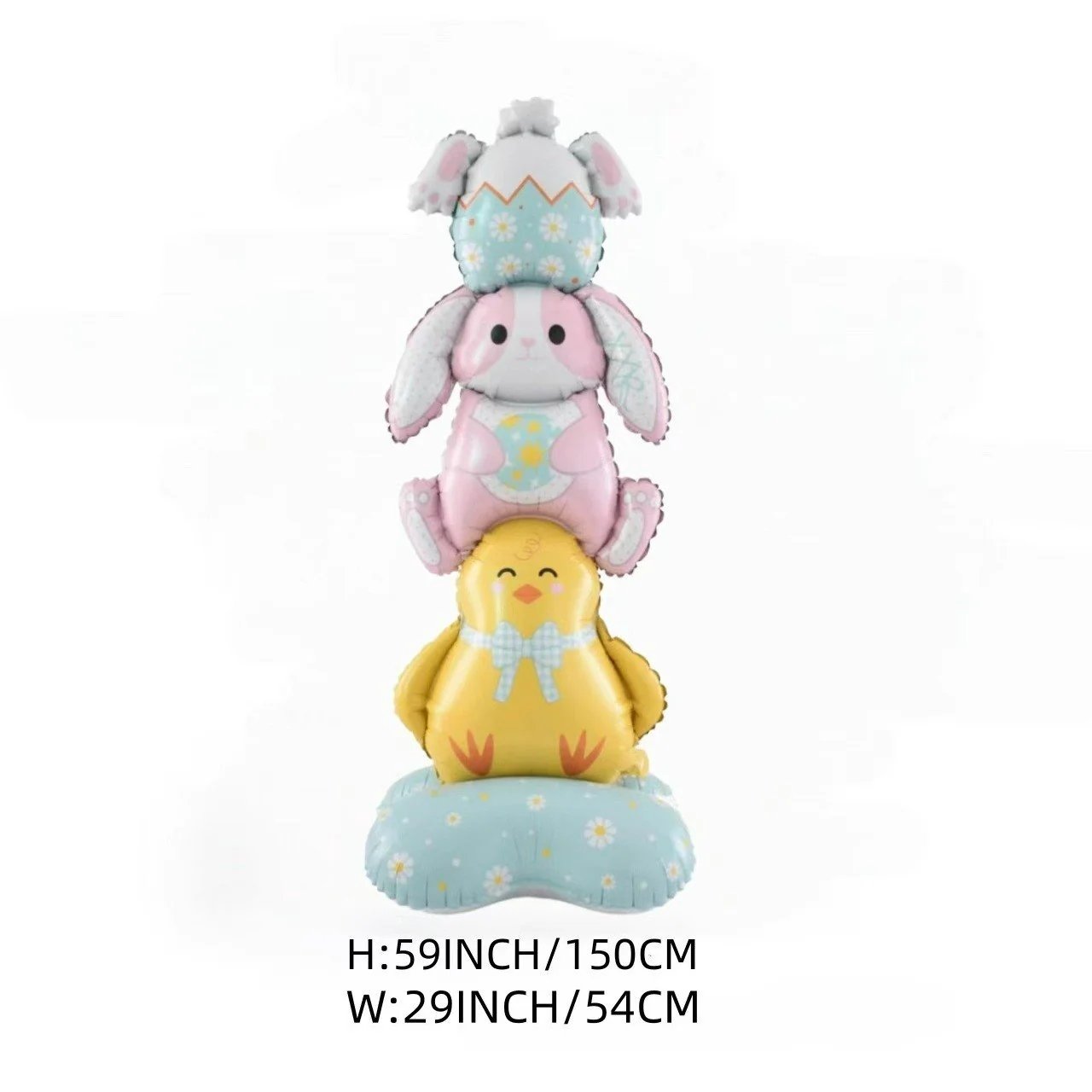 🎁EASTER HOT SALE – 49% OFF!!🐰🎉3Giant 3D Standing Bunny Balloon Self-Supporting Festive Cheer