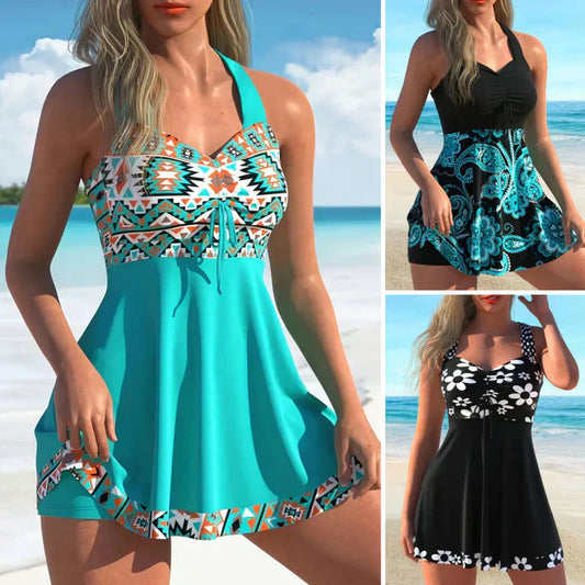 🔥LAST DAY SALE - ONLY £15.99!!⚡50K+ SOLD!👙Strap Top & Fitted Swim Shorts Separable Swimsuit