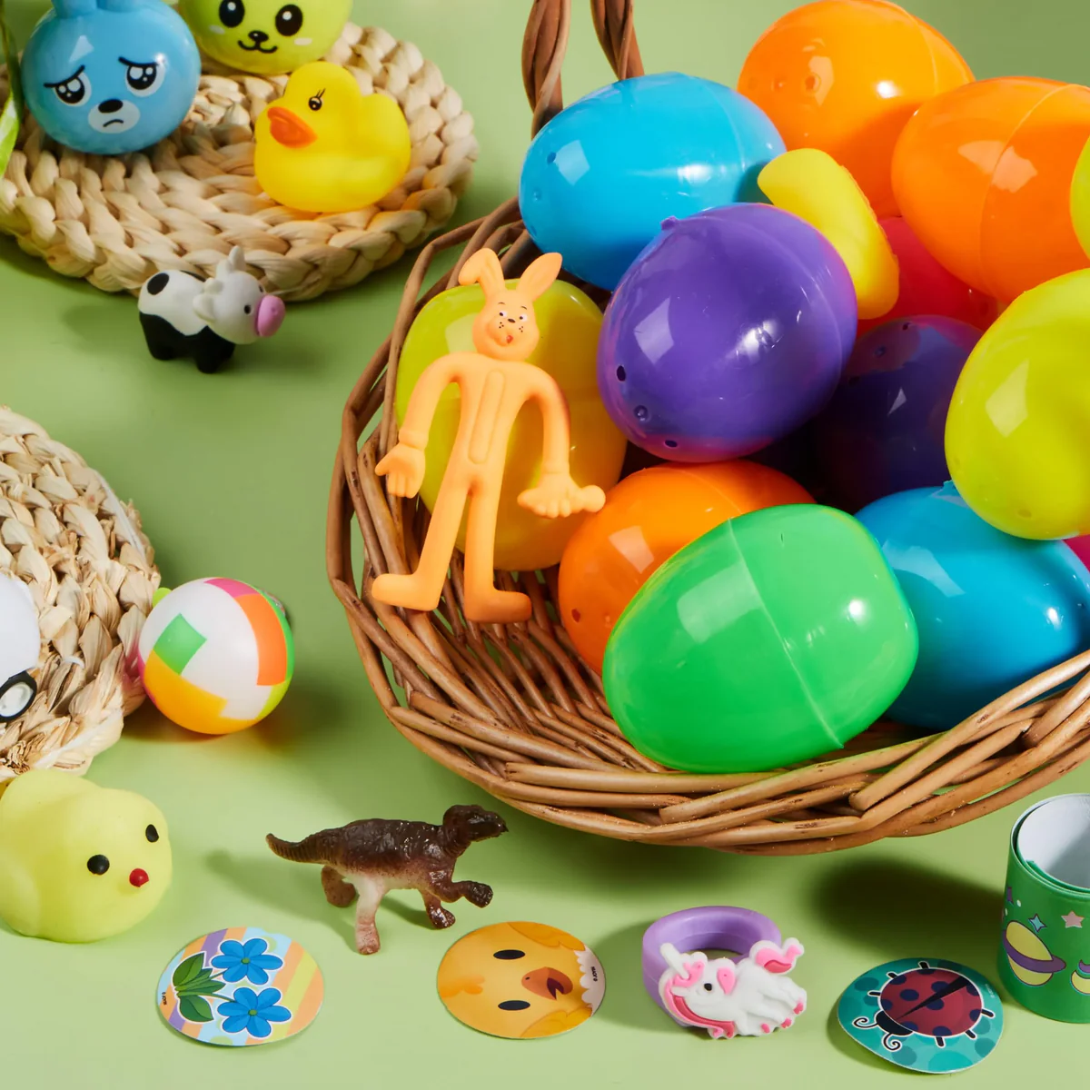 🎉 Kids Easter Eggs Prefilled with Toys | Perfect Egg Hunt Kit/120pcs