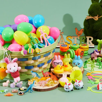 🎉 Kids Easter Eggs Prefilled with Toys | Perfect Egg Hunt Kit/120pcs
