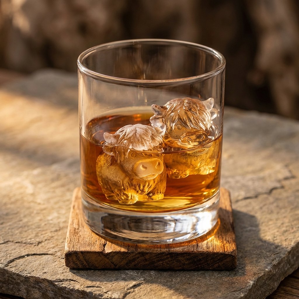 ⏳Last Day Special Price ￡7.99!!🐮 Mini Highland Cow Ice Cube Mold – Cute 3D Ice for Drinks, Parties & Gifts