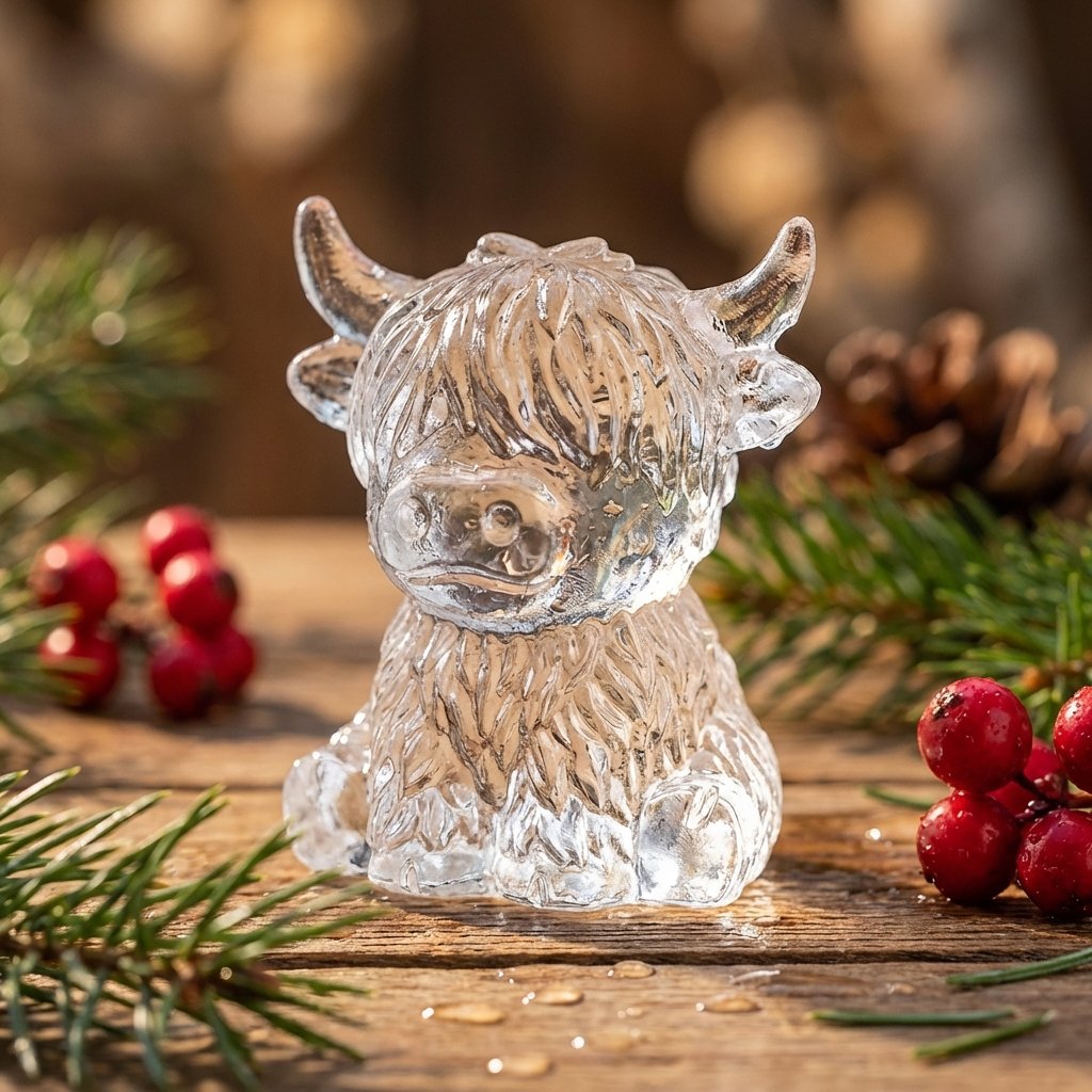 ⏳Last Day Special Price ￡7.99!!🐮 Mini Highland Cow Ice Cube Mold – Cute 3D Ice for Drinks, Parties & Gifts