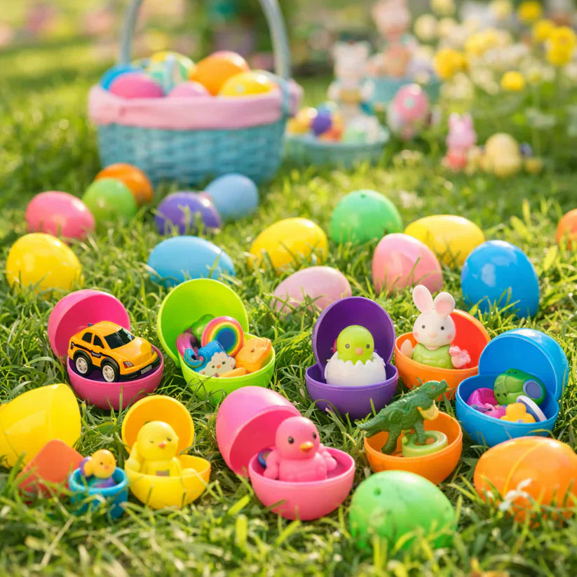 🎉 Kids Easter Eggs Prefilled with Toys | Perfect Egg Hunt Kit/120pcs