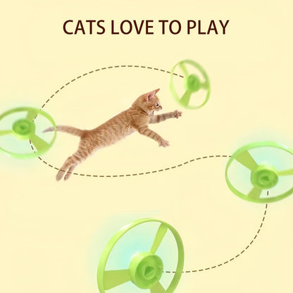 🔥7 piece set Interactive LED Flying Disc Launcher & Fetch Toy for Cats🐱