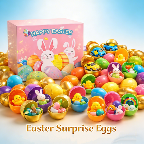 🎉 Kids Easter Eggs Prefilled with Toys | Perfect Egg Hunt Kit/120pcs