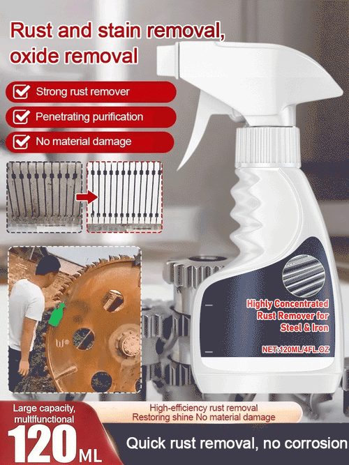 ⏳Time-Limited Special⏰Highly Concentrated Rust Remover for Steel & Iron – Deep-Acting, Effortless, and Metal-Safe