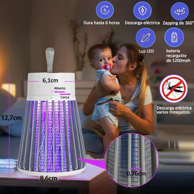 🎯🦟 Zap-X Portable Insect Killer — Indoor & Outdoor Bug Zapper, Fly & Mosquito Trap