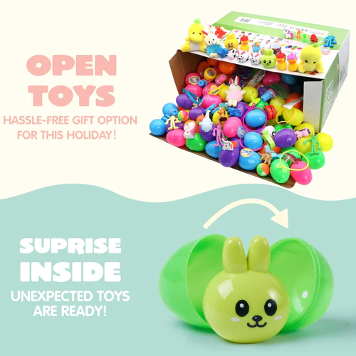🎉 Kids Easter Eggs Prefilled with Toys | Perfect Egg Hunt Kit/120pcs