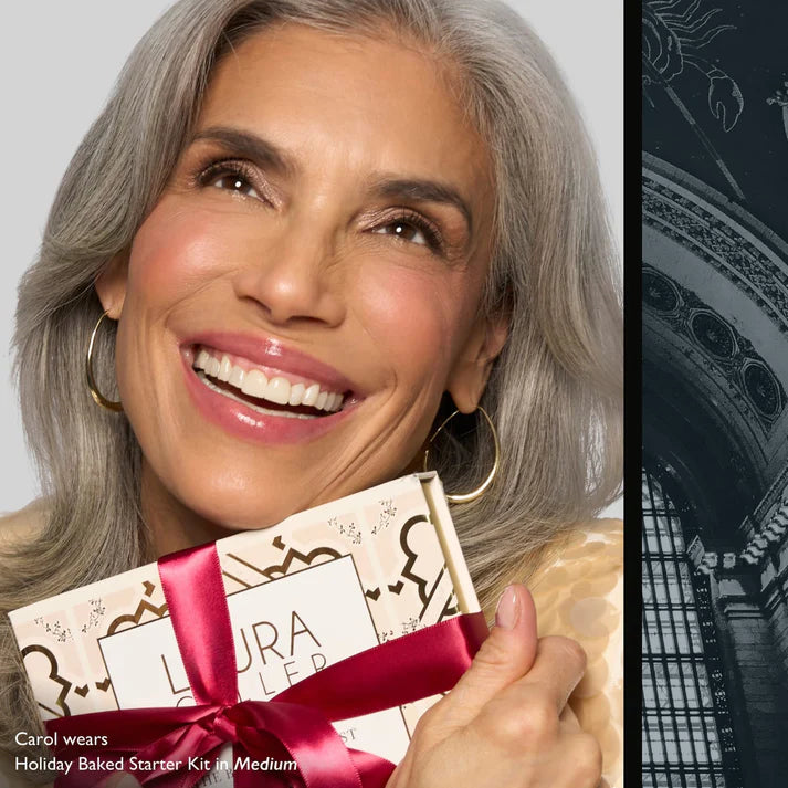 Tuscan Dreams Holiday Baked Starter Kit (4PC)-- Full Face Makeup Palette, Foundation with Limited Edition Brushes