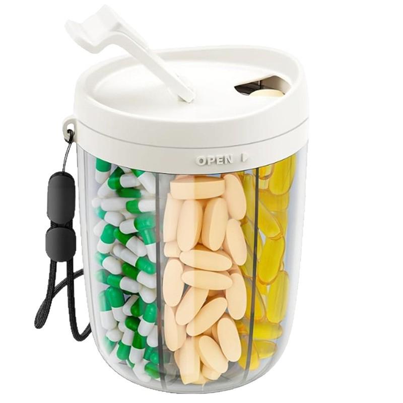 🎁Last Day Promotion 60% OFF🔥Pill Dispenser Bottle with 6 Compartments | Never Miss a Dose Again! 💊⏰