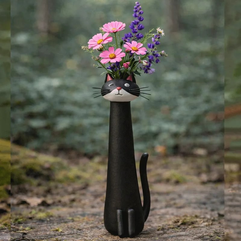 💕Mother's Day Sale - Only ￡9.99!🏆Flash Sale⚡50K+ SOLD! 😻Handcrafted Quirky Cat Vase