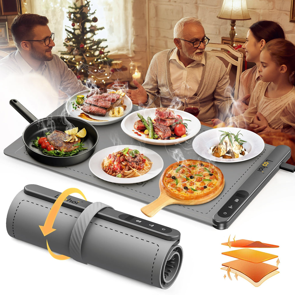 Full Surface Heating Food Warming Mat with 6 Temperature Settings