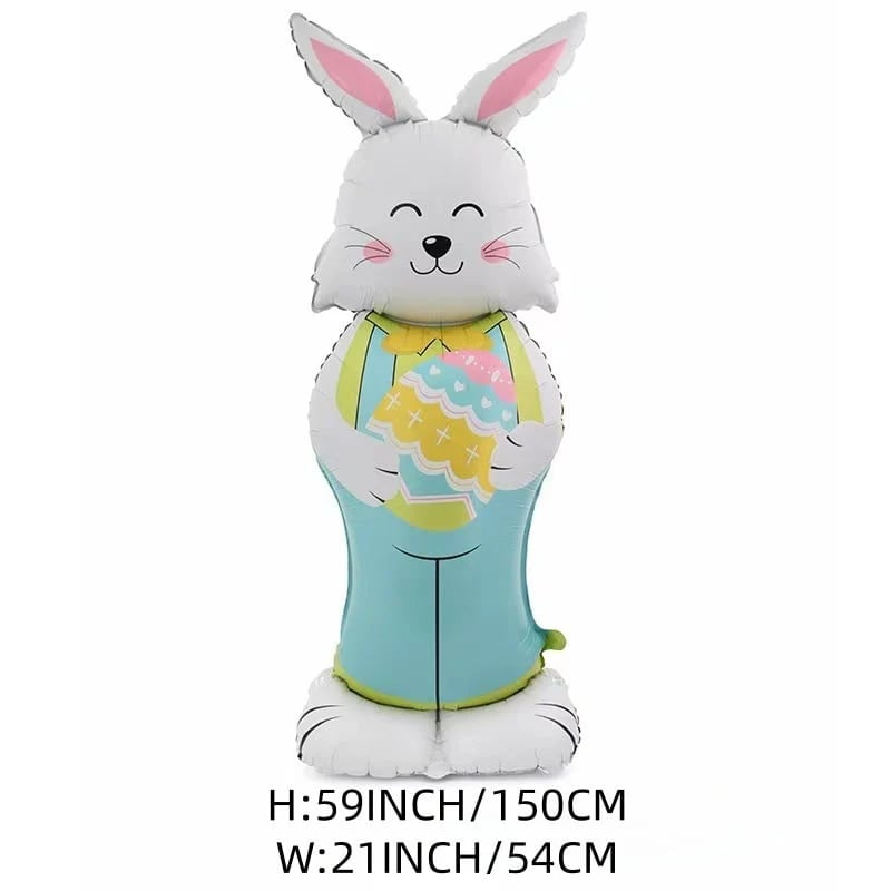 🎁EASTER HOT SALE – 49% OFF!!🐰🎉3Giant 3D Standing Bunny Balloon Self-Supporting Festive Cheer