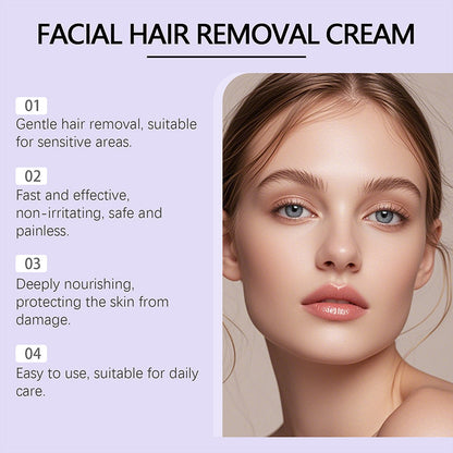 💗Last Day Special Price £9.99 ! 🔥Buy 2 Get 1 Free🔥Gentle and Painless Facial Hair Removal Cream