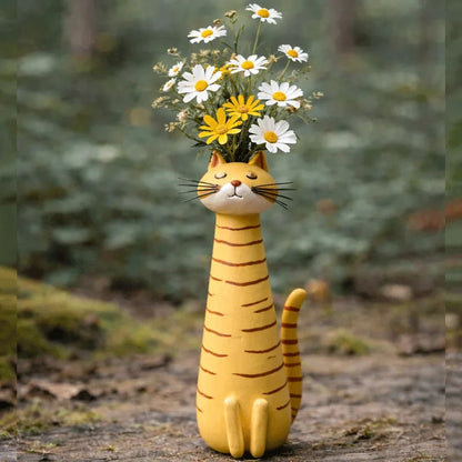 💕Mother's Day Sale - Only ￡9.99!🏆Flash Sale⚡50K+ SOLD! 😻Handcrafted Quirky Cat Vase