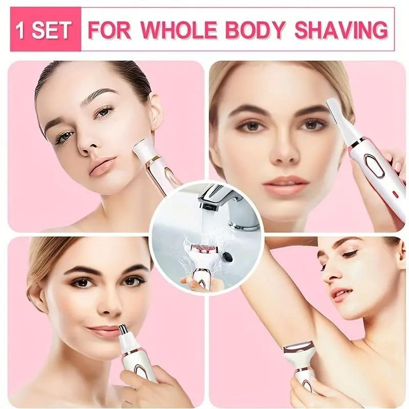 4-In-1 Electric Cordless Lady Body Hair Shaver