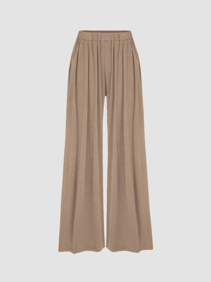 🔥LAST DAY SALE- ONLY £13.99!!⚡80K+ SOLD!💝Women's High Elastic Wide Leg Pants with Pocket
