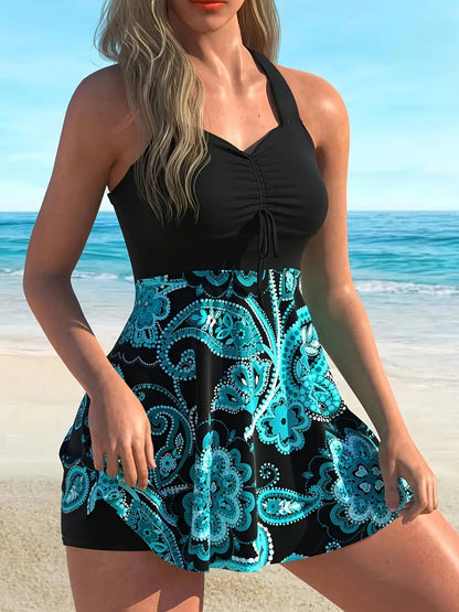 🔥LAST DAY SALE - ONLY £15.99!!⚡50K+ SOLD!👙Strap Top & Fitted Swim Shorts Separable Swimsuit