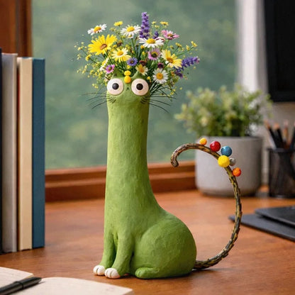 💕Mother's Day Sale - Only ￡9.99!🏆Flash Sale⚡50K+ SOLD! 😻Handcrafted Quirky Cat Vase