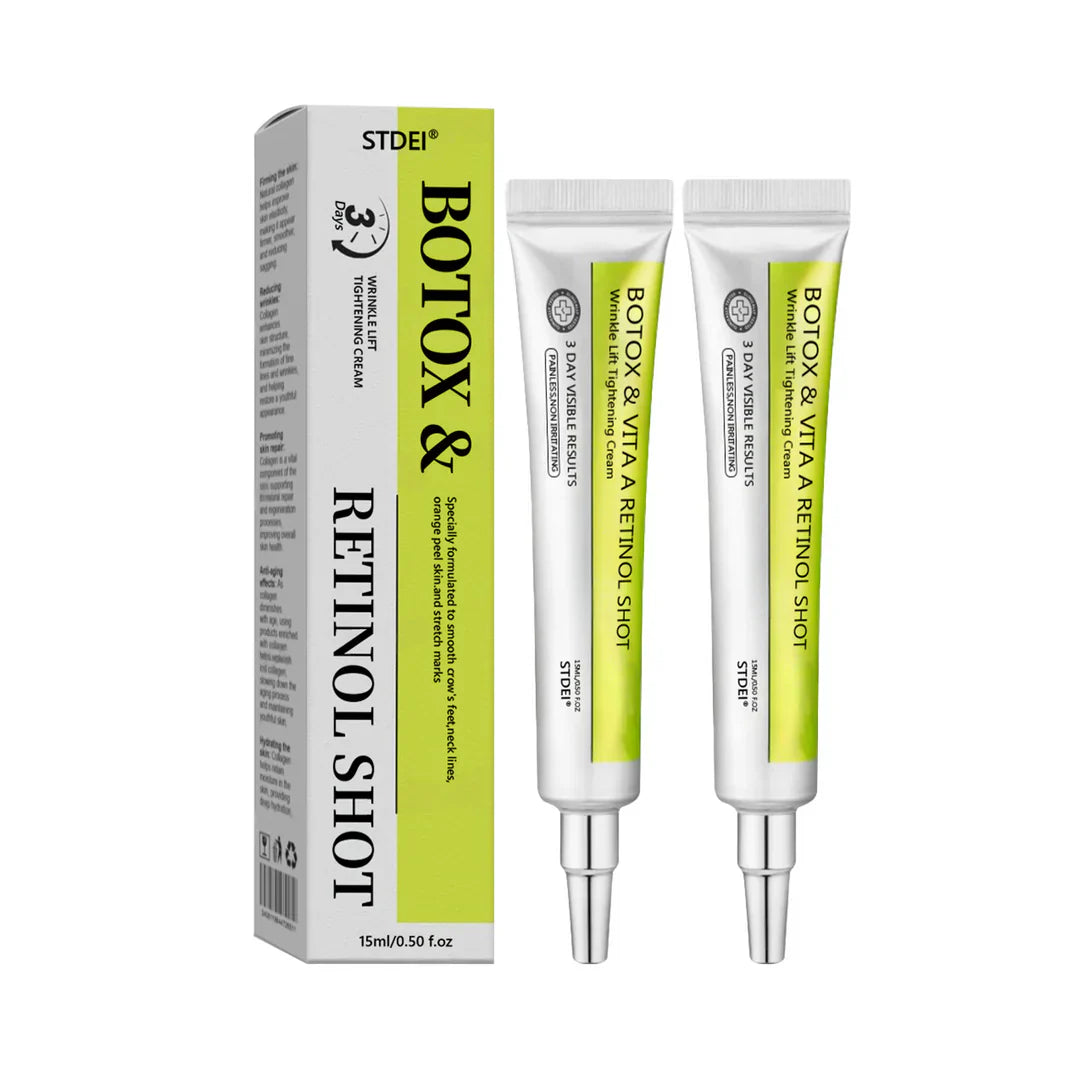 𝑶𝒇𝒇𝒊𝒄𝒊𝒂𝒍 𝑺𝒕𝒐𝒓𝒆👍| Regain youthful skin nown 💫STDEI® BOTOX & VITA A RETINOL SHOT Wrinkle Lift Tightening Cream